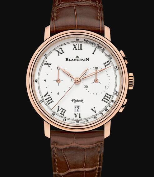 Review Blancpain Villeret Watch Price Review Chronographe Flyback Pulsomètre Replica Watch 6680F 3631 55B - Click Image to Close